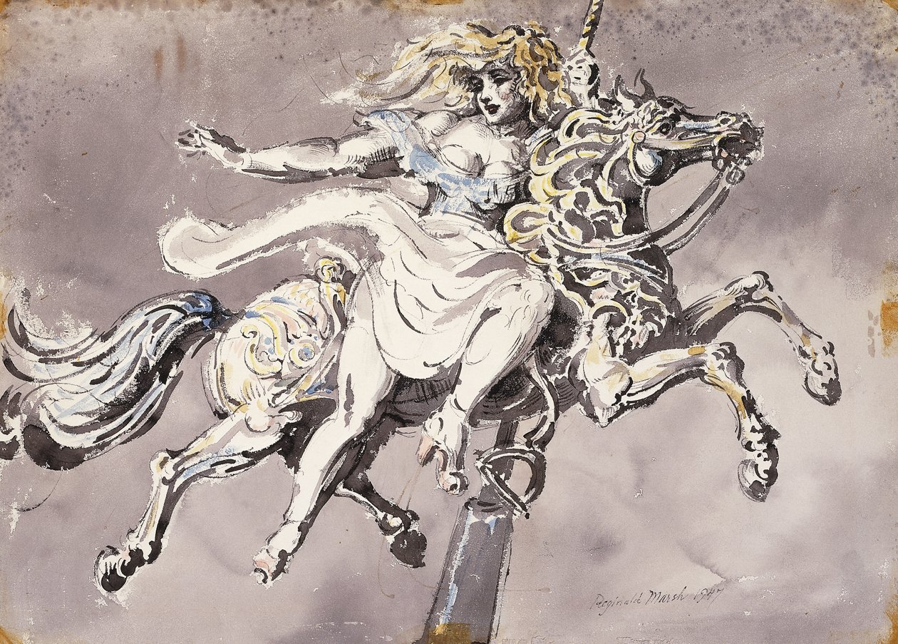 Carrousel door Reginald Marsh