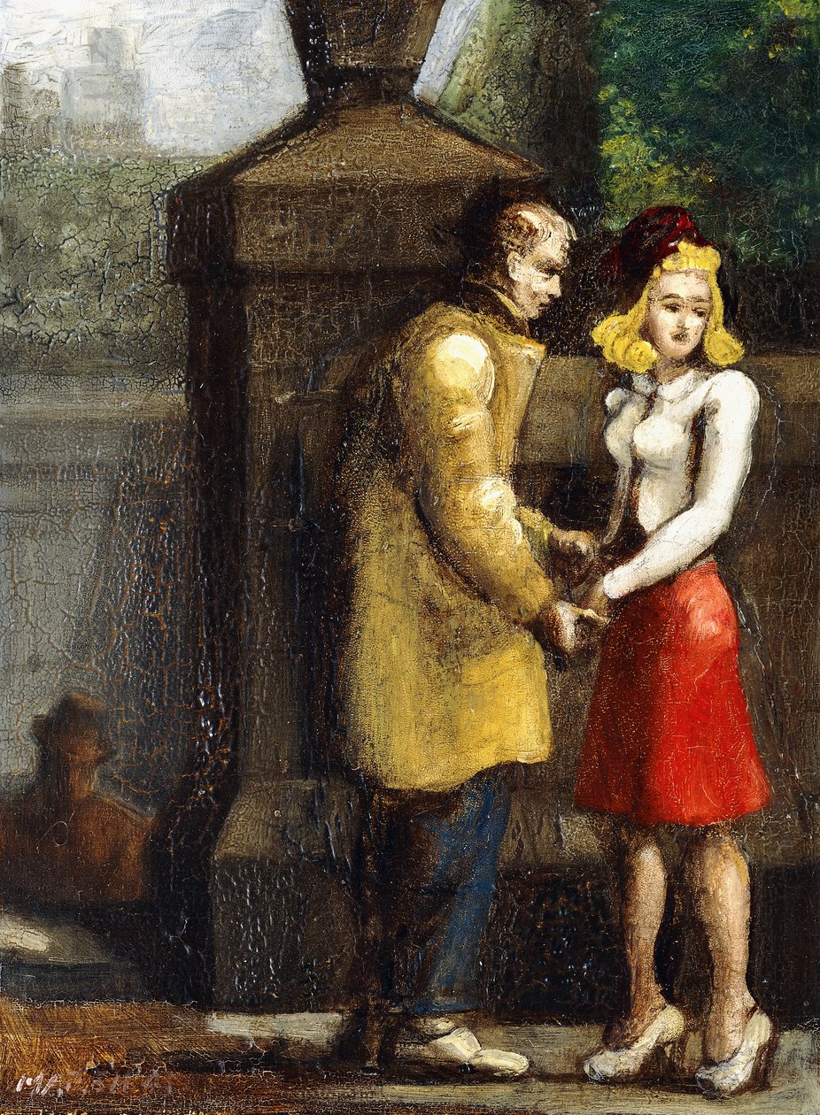 Twijfelachtig afscheid door Reginald Marsh