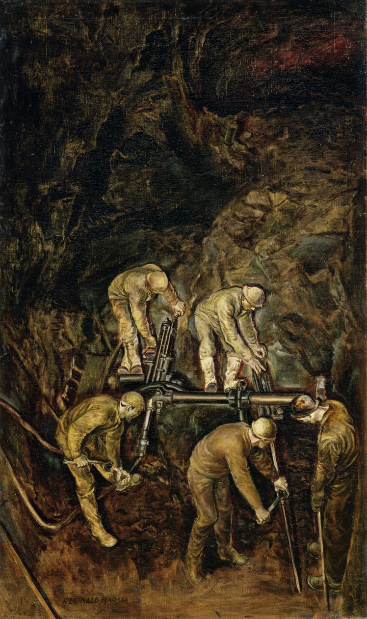 Zandhoentjes, ca.1938 (olieverf op doek) door Reginald Marsh