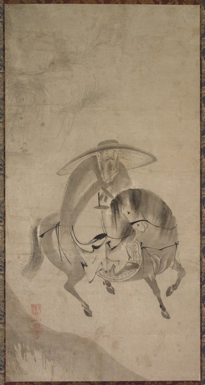 Su Dongpo op een ezel door Reietsu