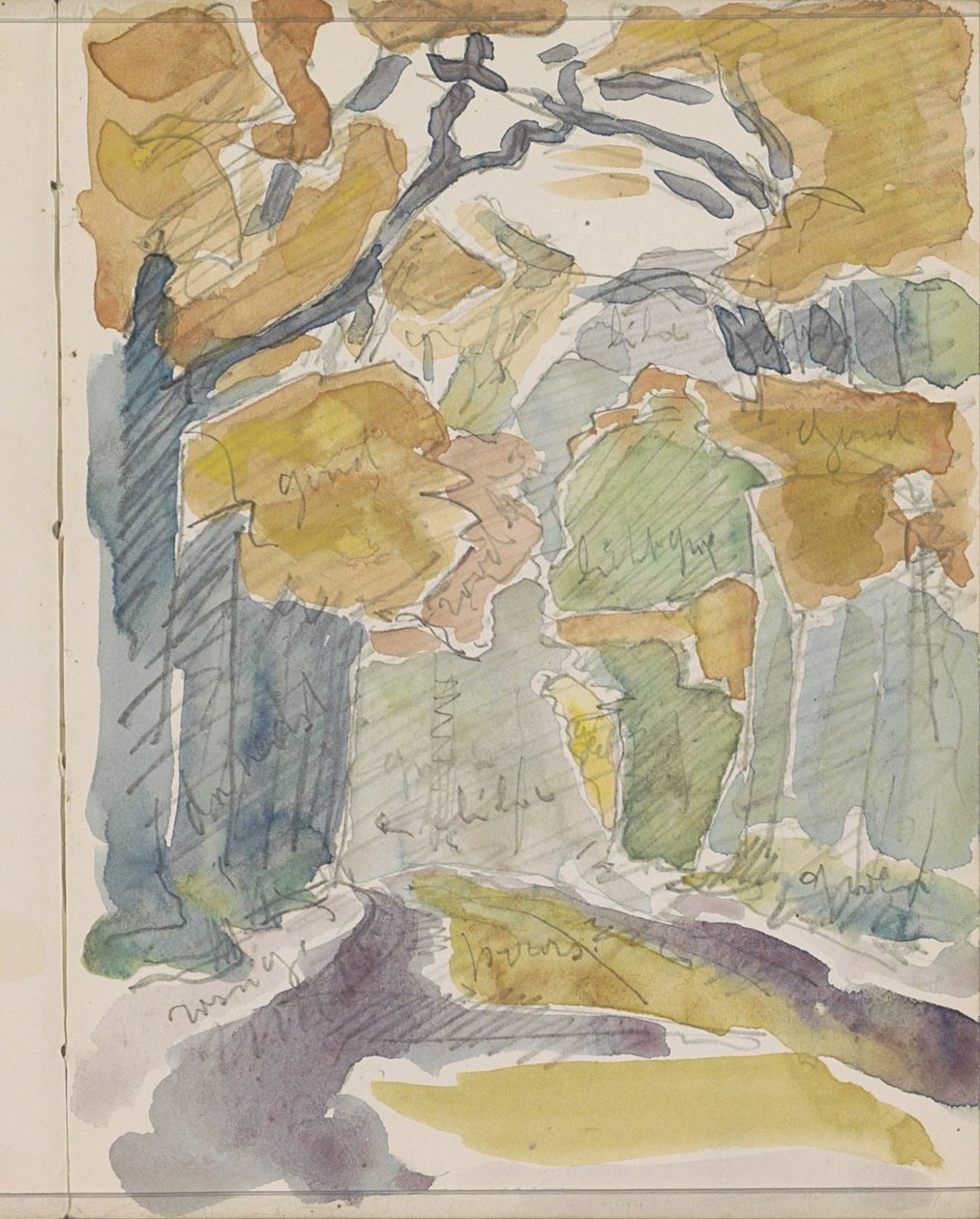 Bospad in de herfst door Reijer Stolk