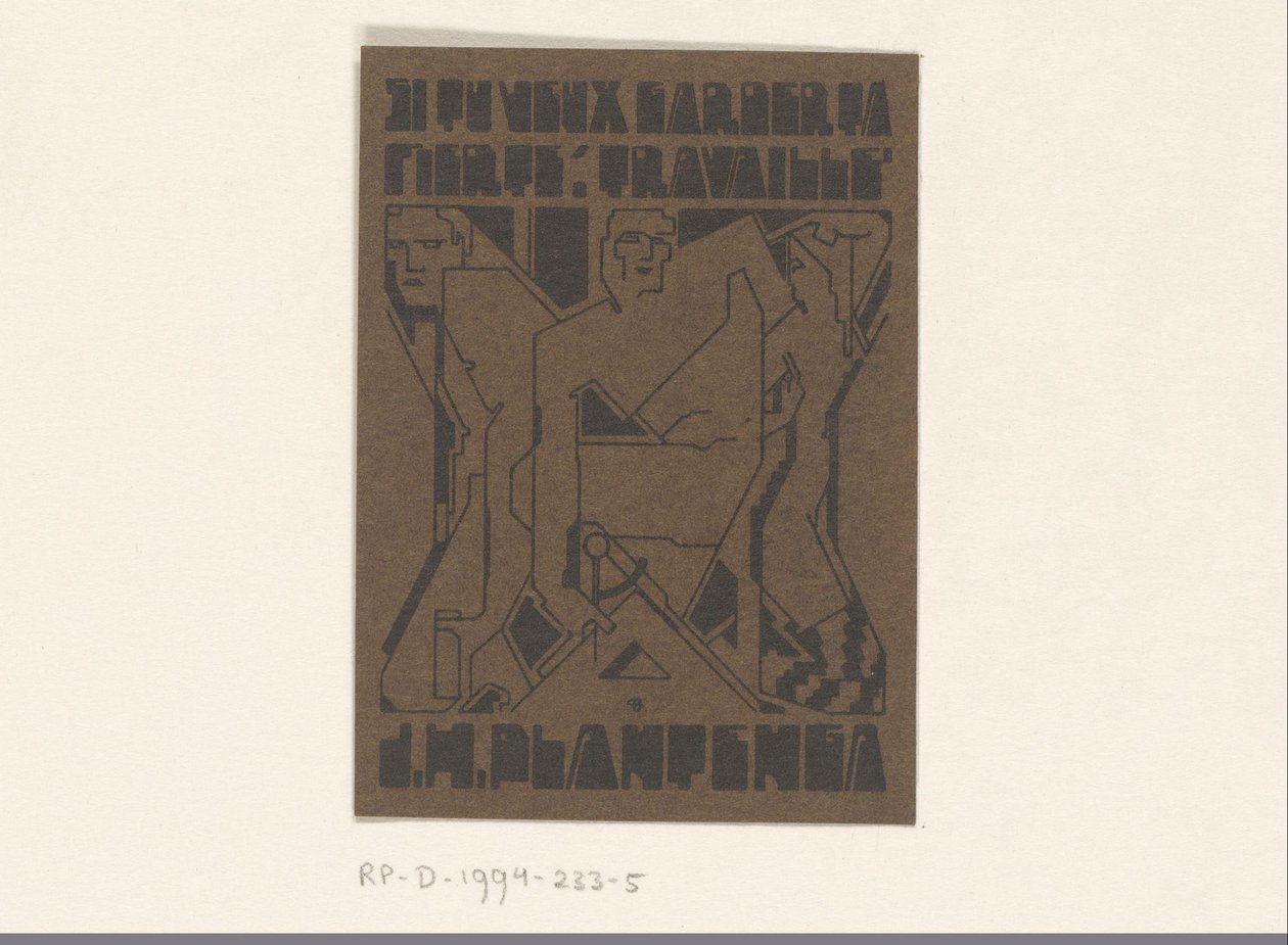 Ex libris van J.H. Plantenga door Reijer Stolk