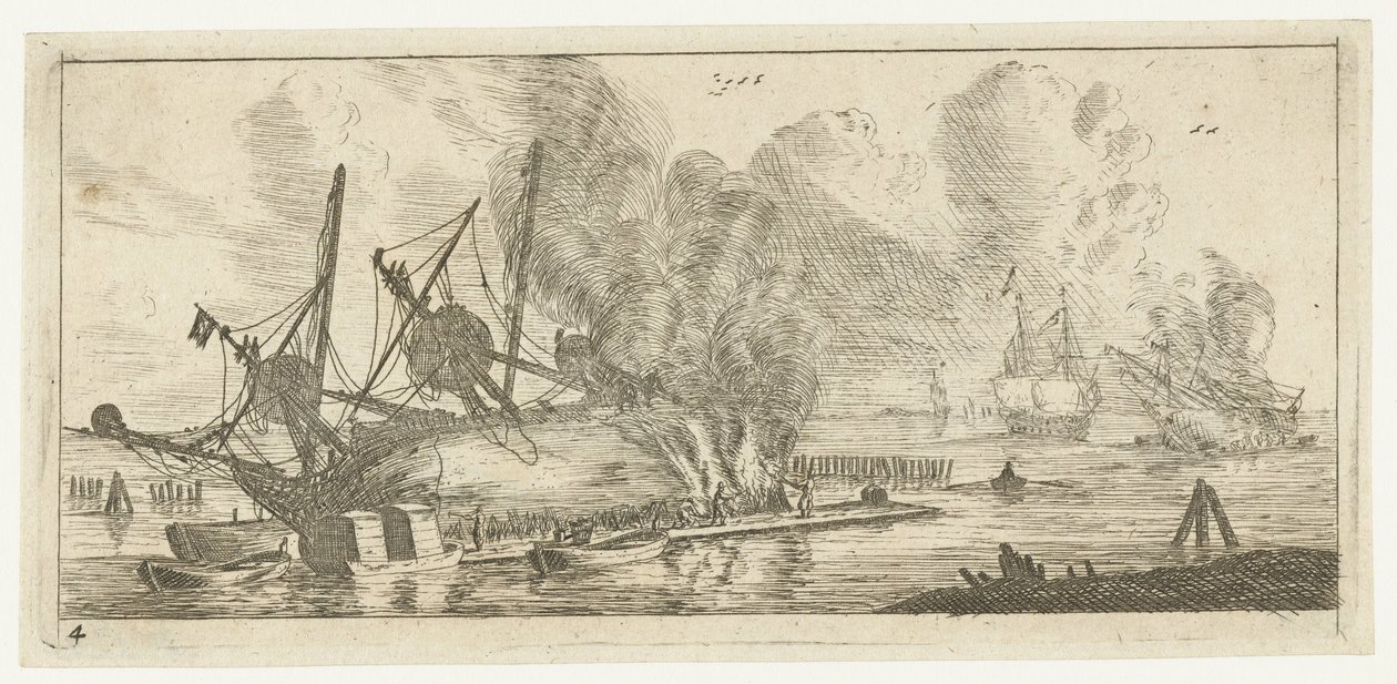 Waterdichtmaken van de romp van een schip door Reinier Nooms