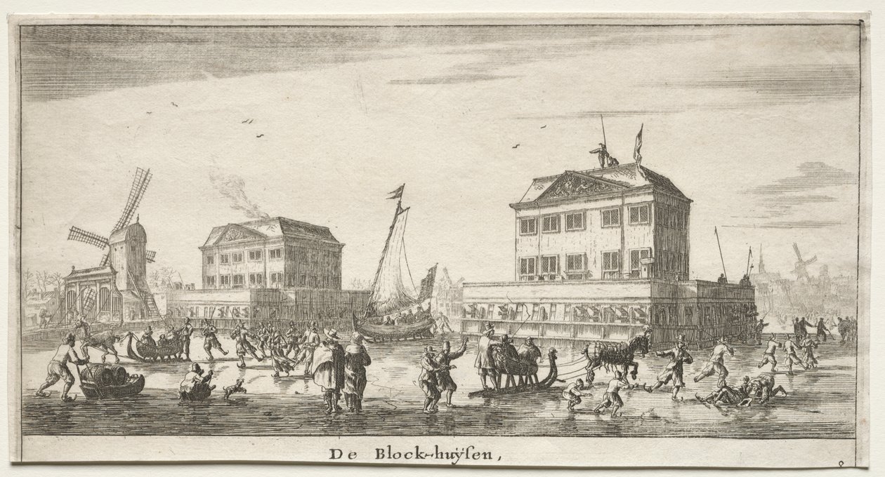 Verschillende Schepen en Gezichten van Amsterdam (Verscheÿde Schepen en Gesichten van Amstelredam), Deel III: De Blokhuizen door Reinier Nooms, called Zeeman