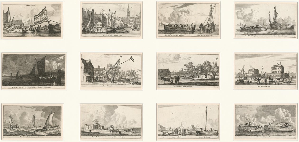 Verscheyde Schepen en Gezichten van Amsterdam: Deel III door Reinier Nooms, called Zeeman