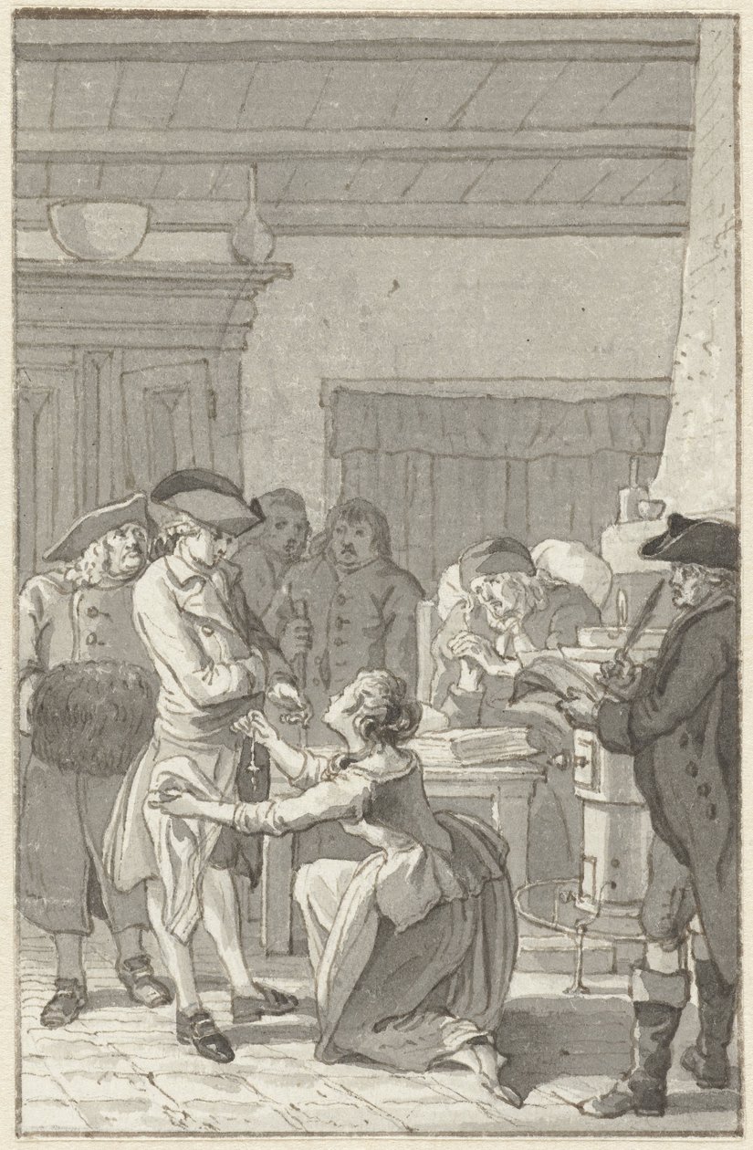 Illustratie voor de roman Gustav Lindau door Reinier Vinkeles (I)