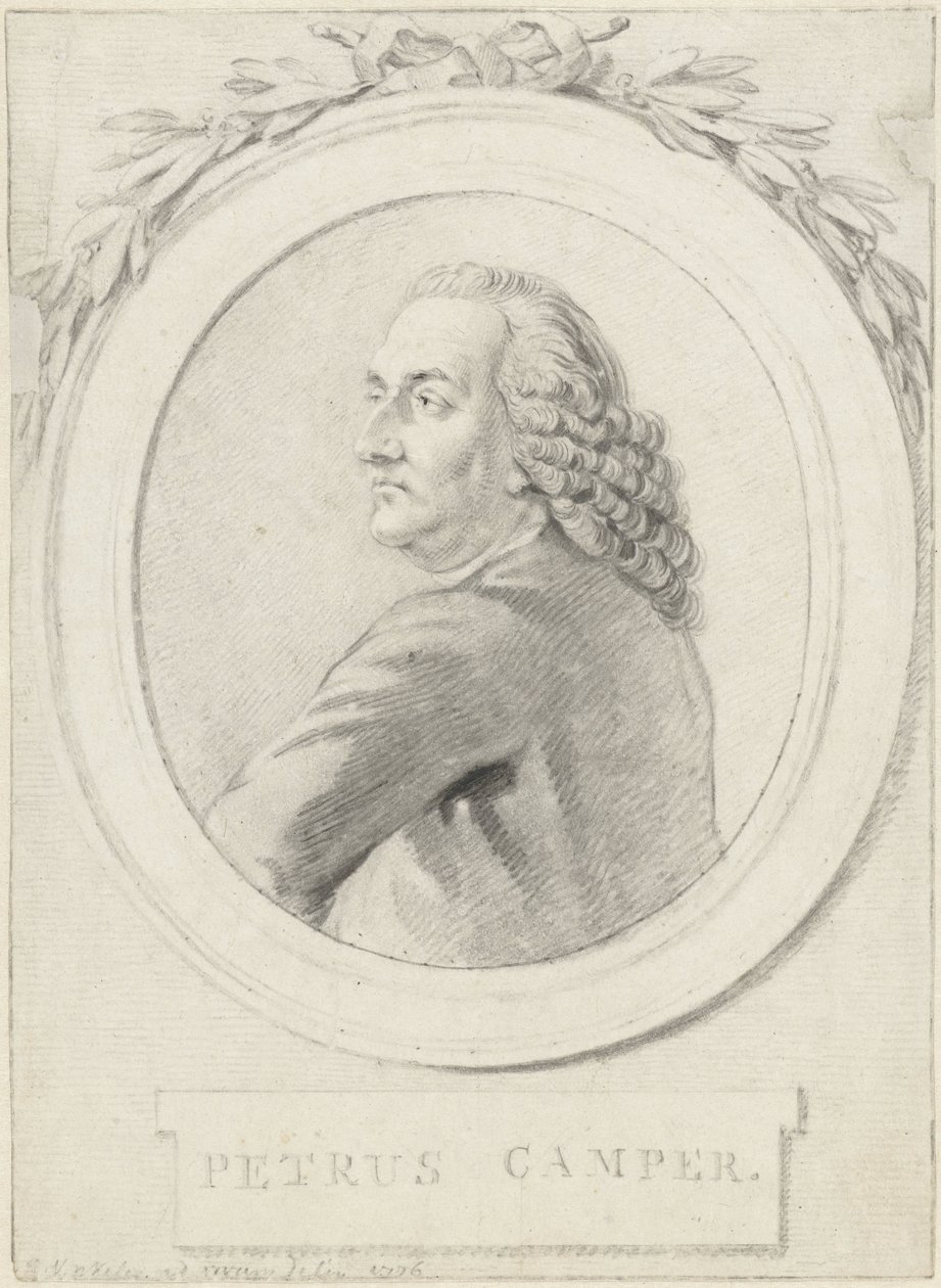 Portret van professor Petrus Camper door Reinier Vinkeles (I)