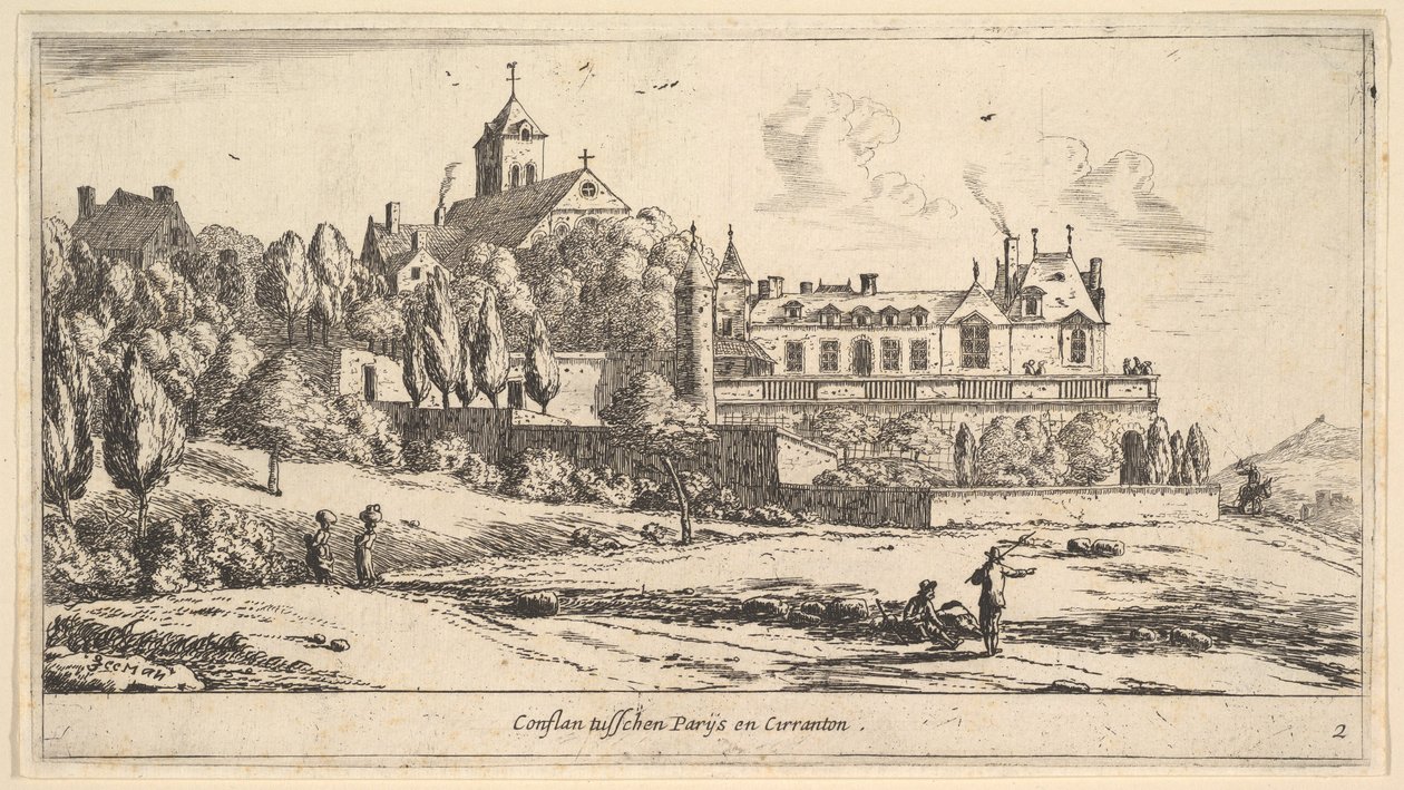 Uitzicht op Conflans door Reinier Zeeman