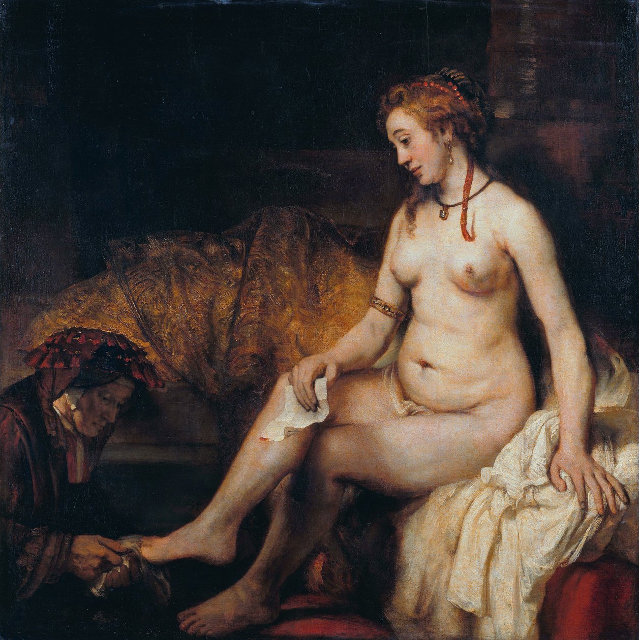Bathseba met Davids brief door Rembrandt van Rijn