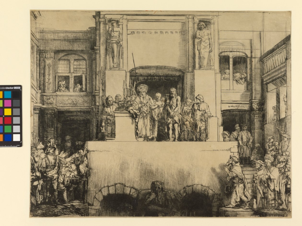 Christus gepresenteerd aan het volk, 1655 door Rembrandt van Rijn