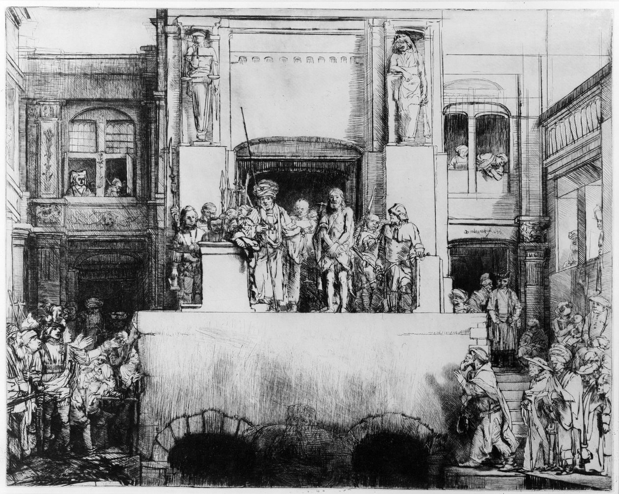 Christus gepresenteerd aan het volk, 1655 door Rembrandt van Rijn