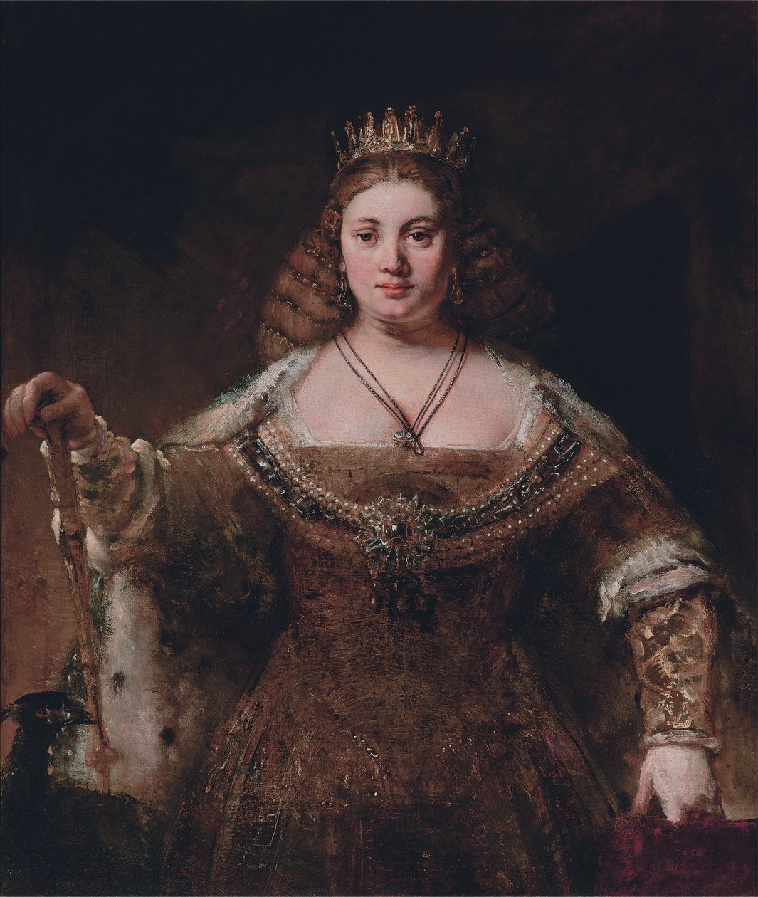 Juno door Rembrandt van Rijn