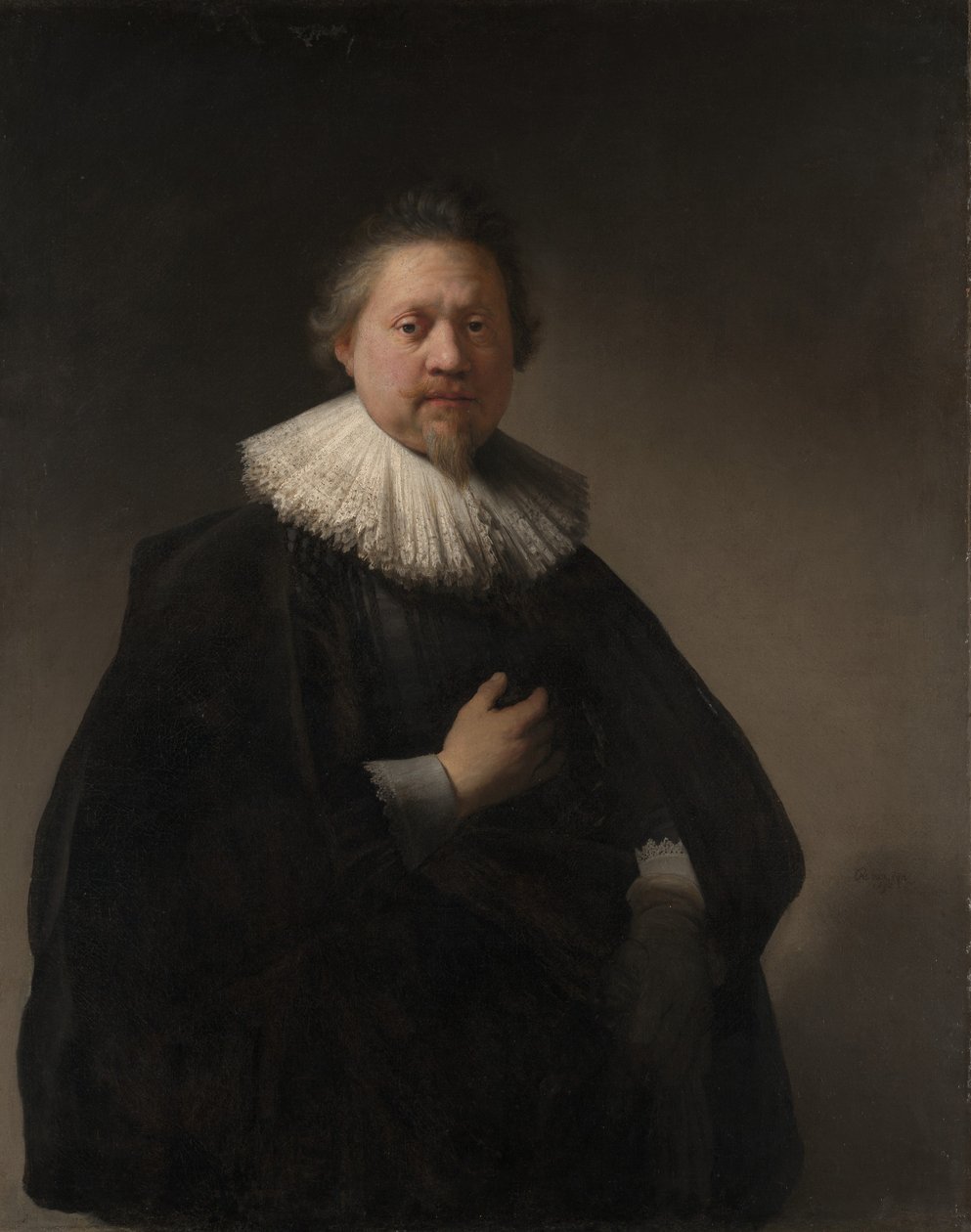 Portret van een Man, waarschijnlijk een Lid van de Van Beresteyn Familie door Rembrandt van Rijn