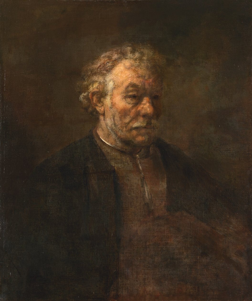 Portret van een oudere man door Rembrandt van Rijn