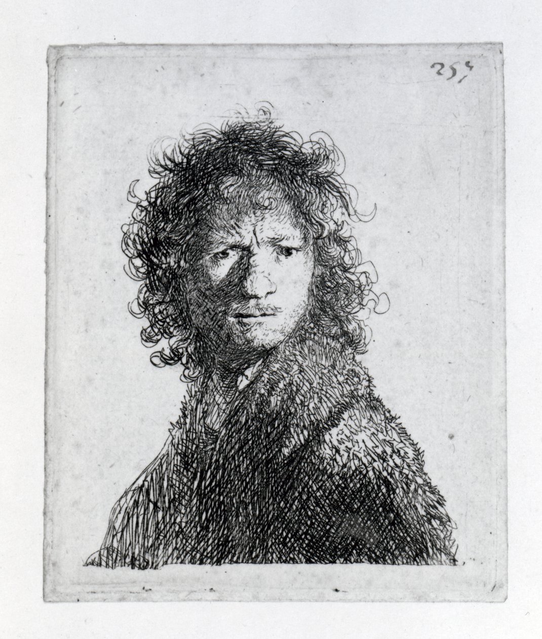 Zelfportret, 1630 door Rembrandt van Rijn