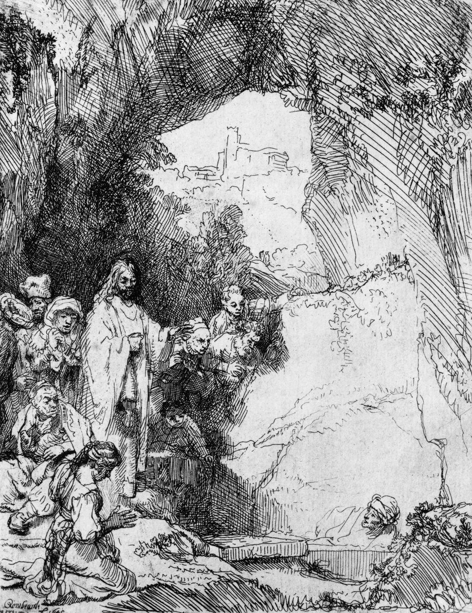 De Kleine Opwekking van Lazarus door Rembrandt van Rijn