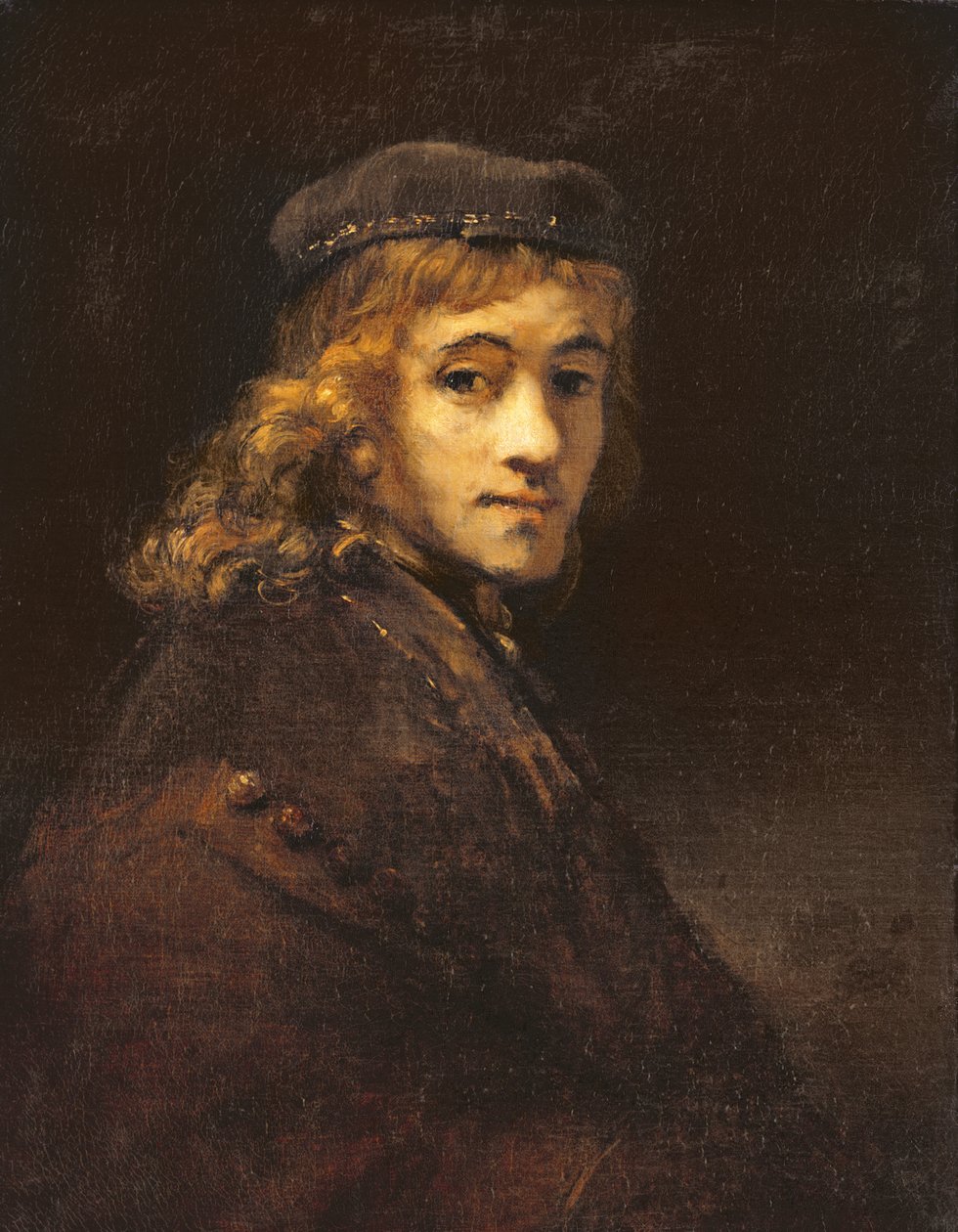 Titus, de zoon van de kunstenaar door Rembrandt van Rijn