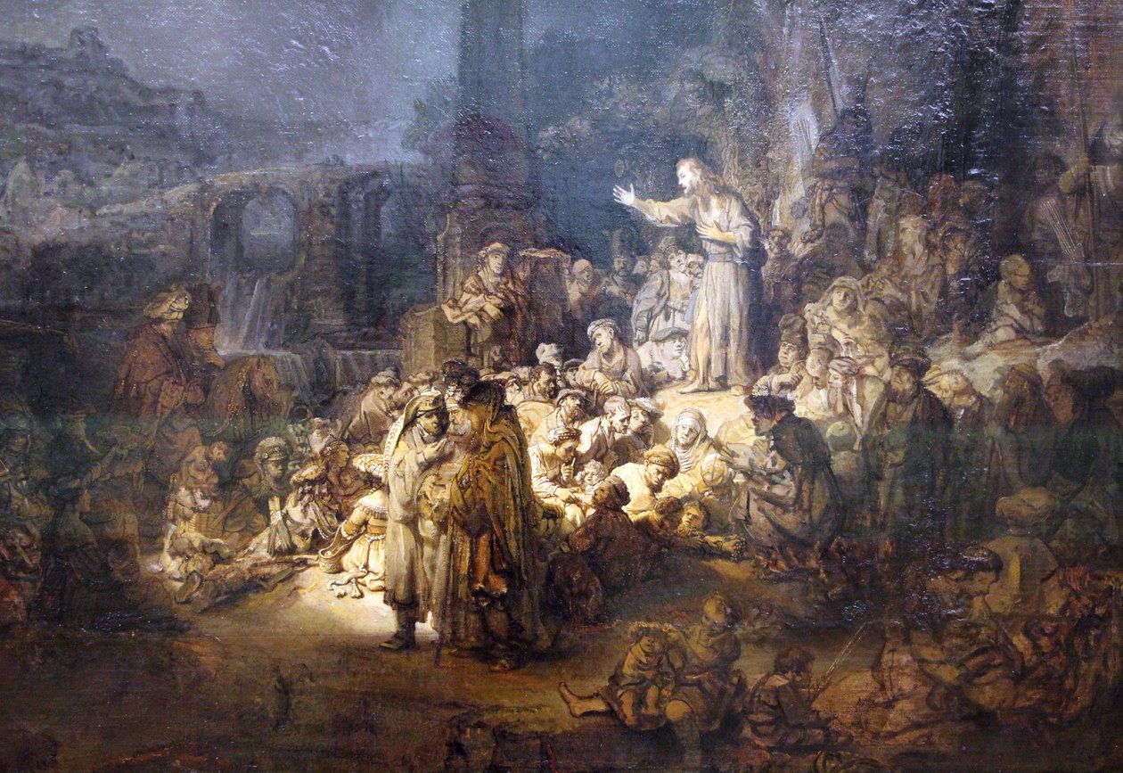 Preek van de Doper door Rembrandt van Rijn