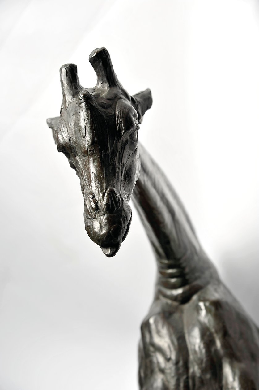Grote Giraffe met Gebogen Hoofd, gemodelleerd 1909-10, gegoten voor 1913 door Rembrandt Bugatti