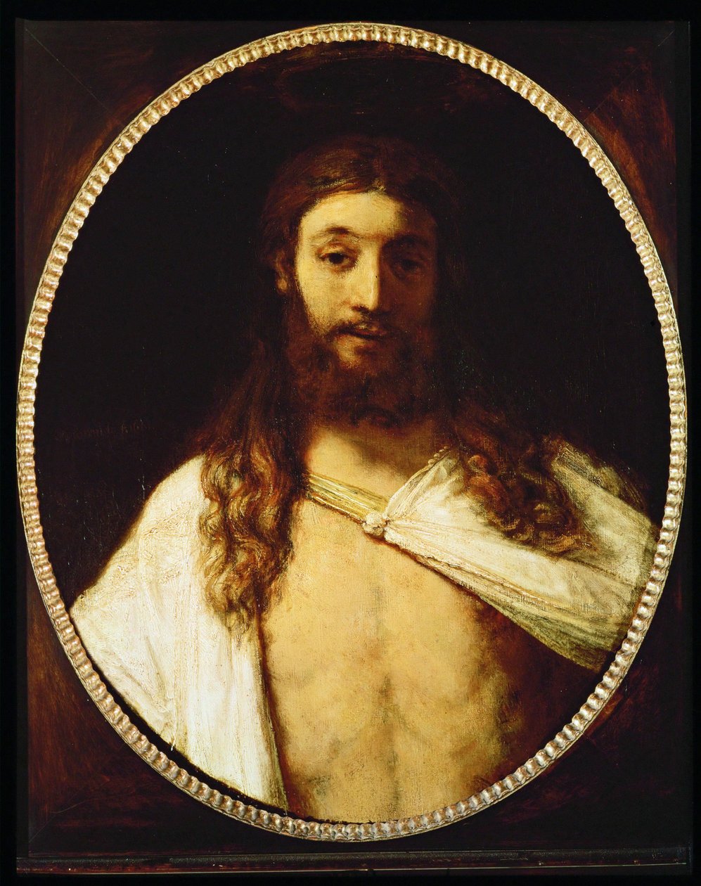 Christus herrezen (schilderij op doek) door Rembrandt Harmensz. van Rijn