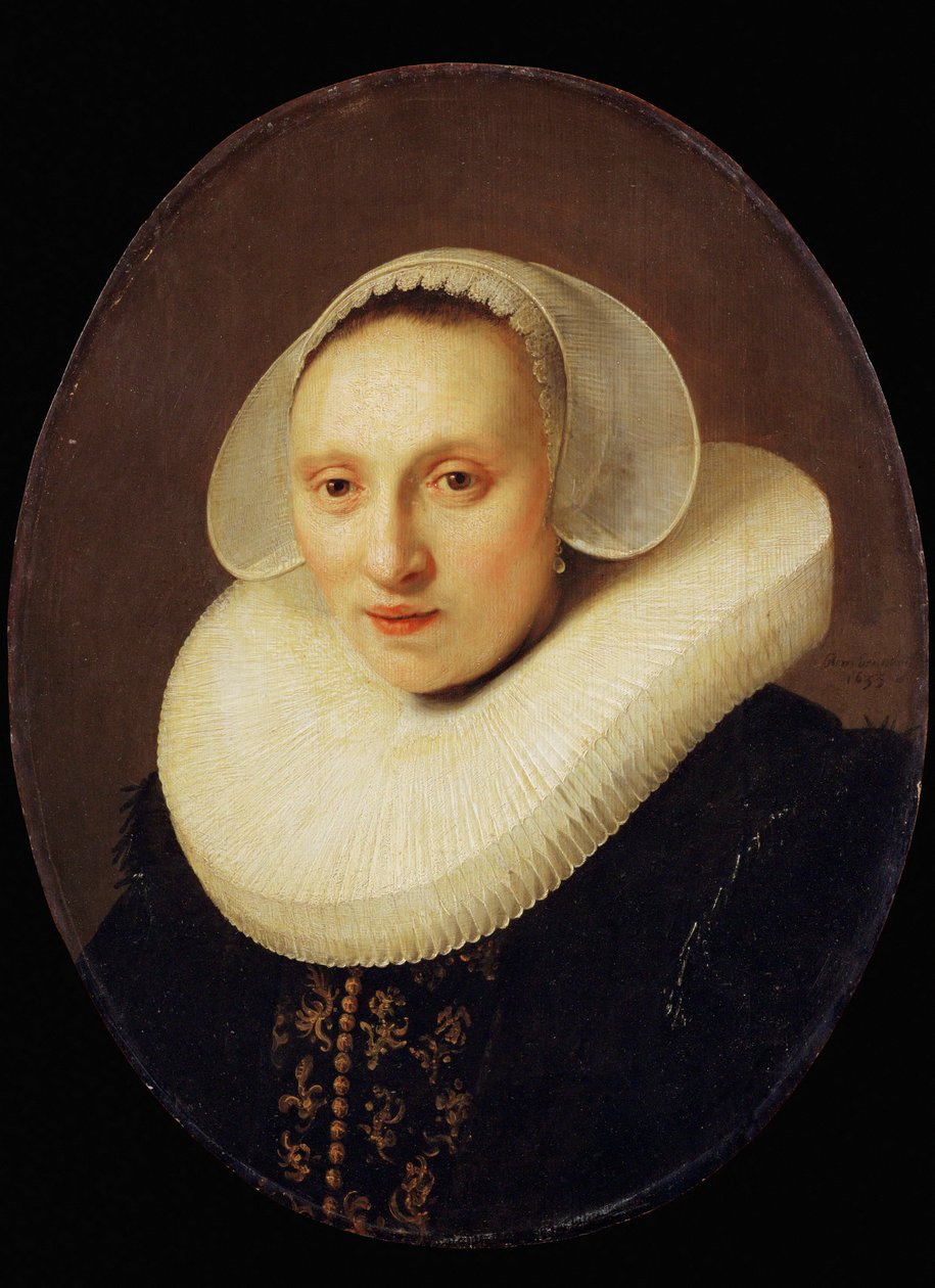 Cornelia, Pronck, echtgenote van Albert Cuyper, marchandus, oud 33 jaar ... door Rembrandt Harmensz. van Rijn