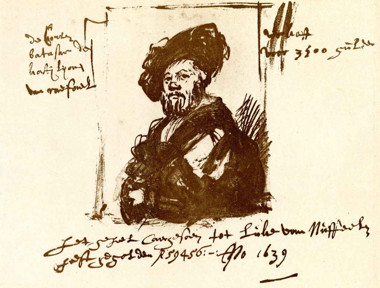 Graaf Balthasar Castiglione door Rembrandt van Rijn