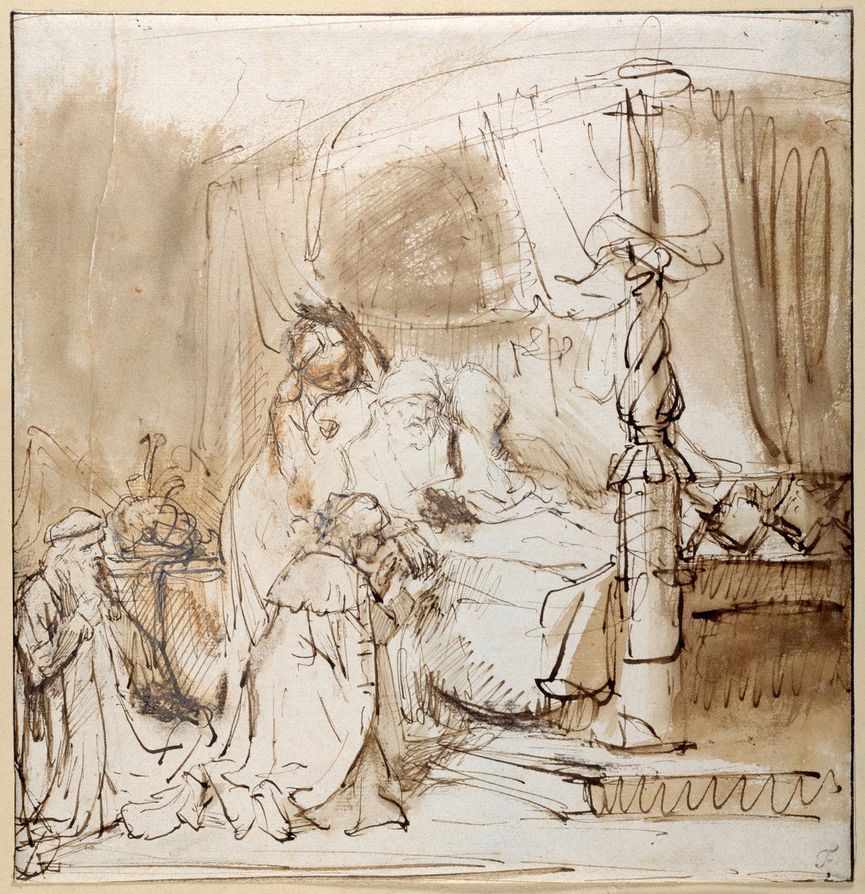 Davids opdracht aan Salomo door Rembrandt Harmensz. van Rijn