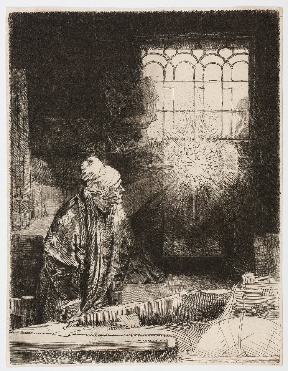 Dokter Faustus door Rembrandt Harmensz. van Rijn