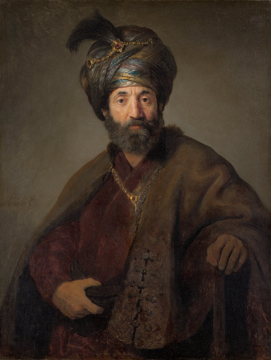 Man in Oriëntaals Kostuum door Rembrandt van Rijn