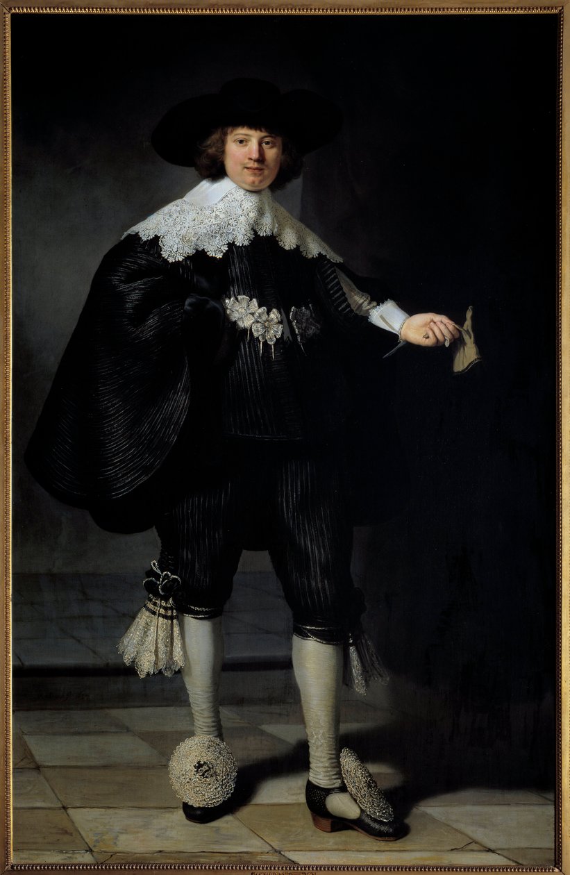 Portret van Maertens Soolmans door Rembrandt van Rijn