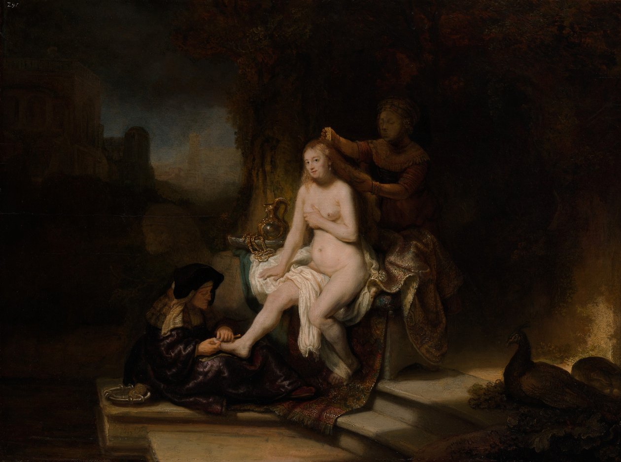 Het toilet van Bathseba door Rembrandt van Rijn