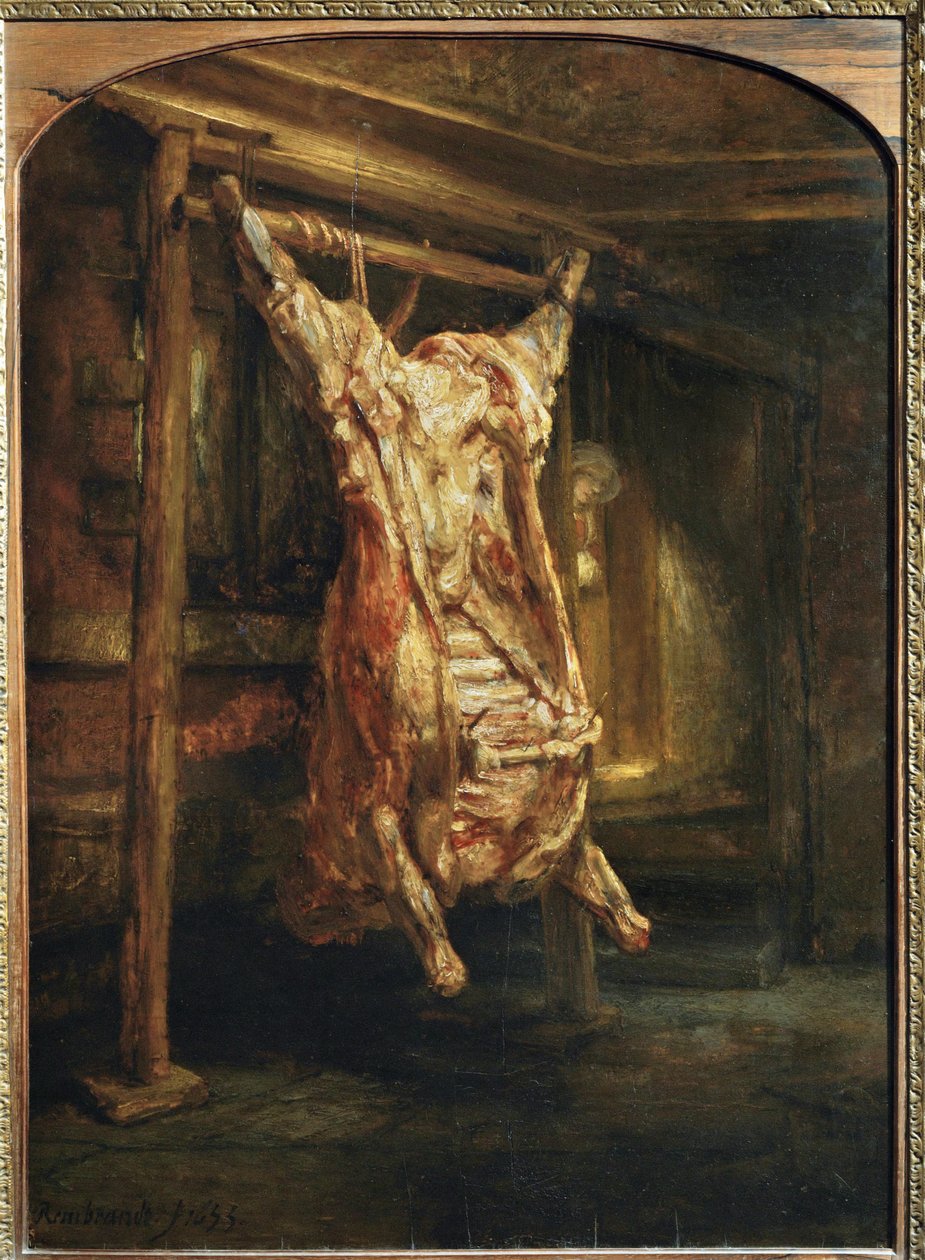 De geslachte os ... door Rembrandt Harmensz. van Rijn