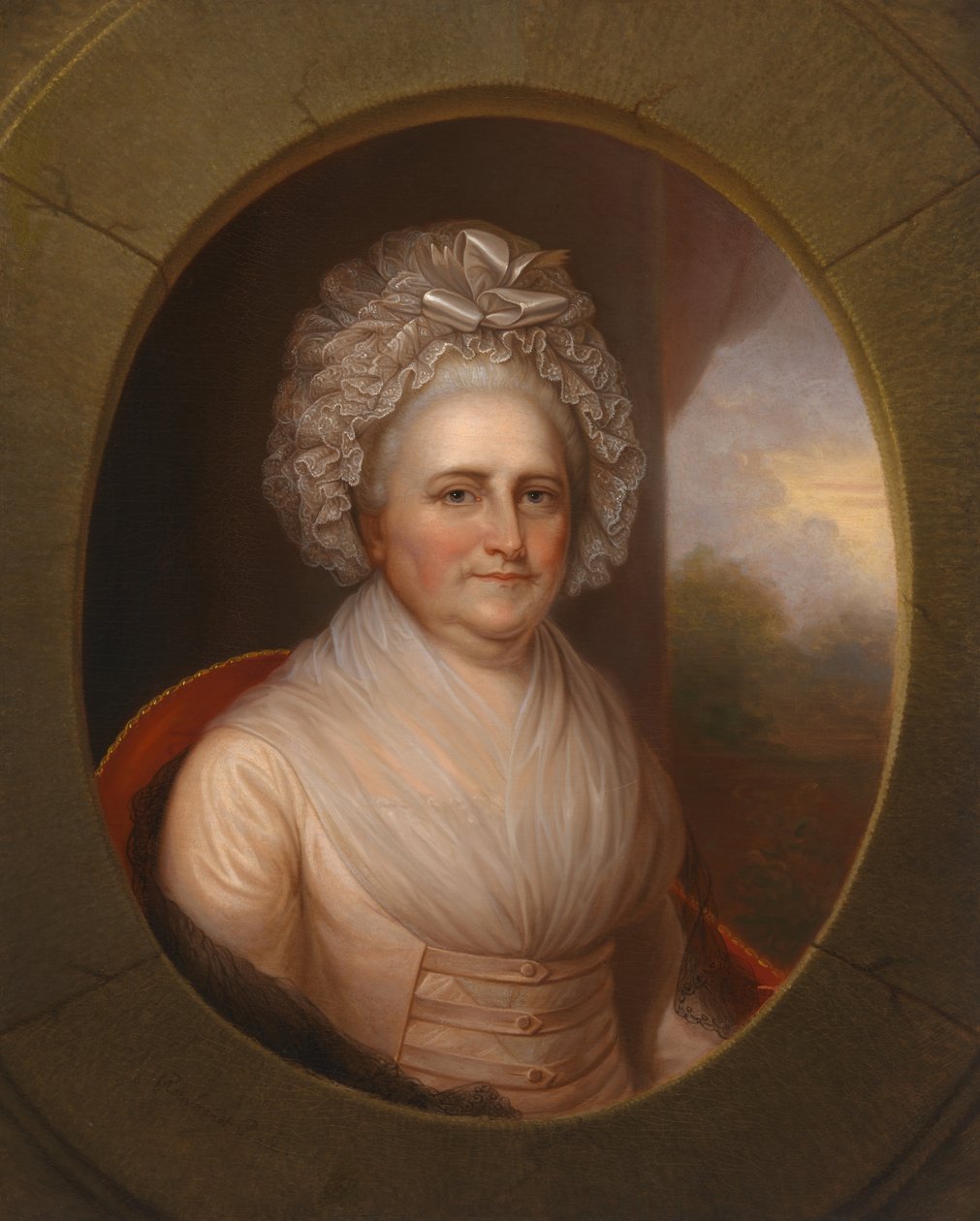 Martha Washington door Rembrandt Peale