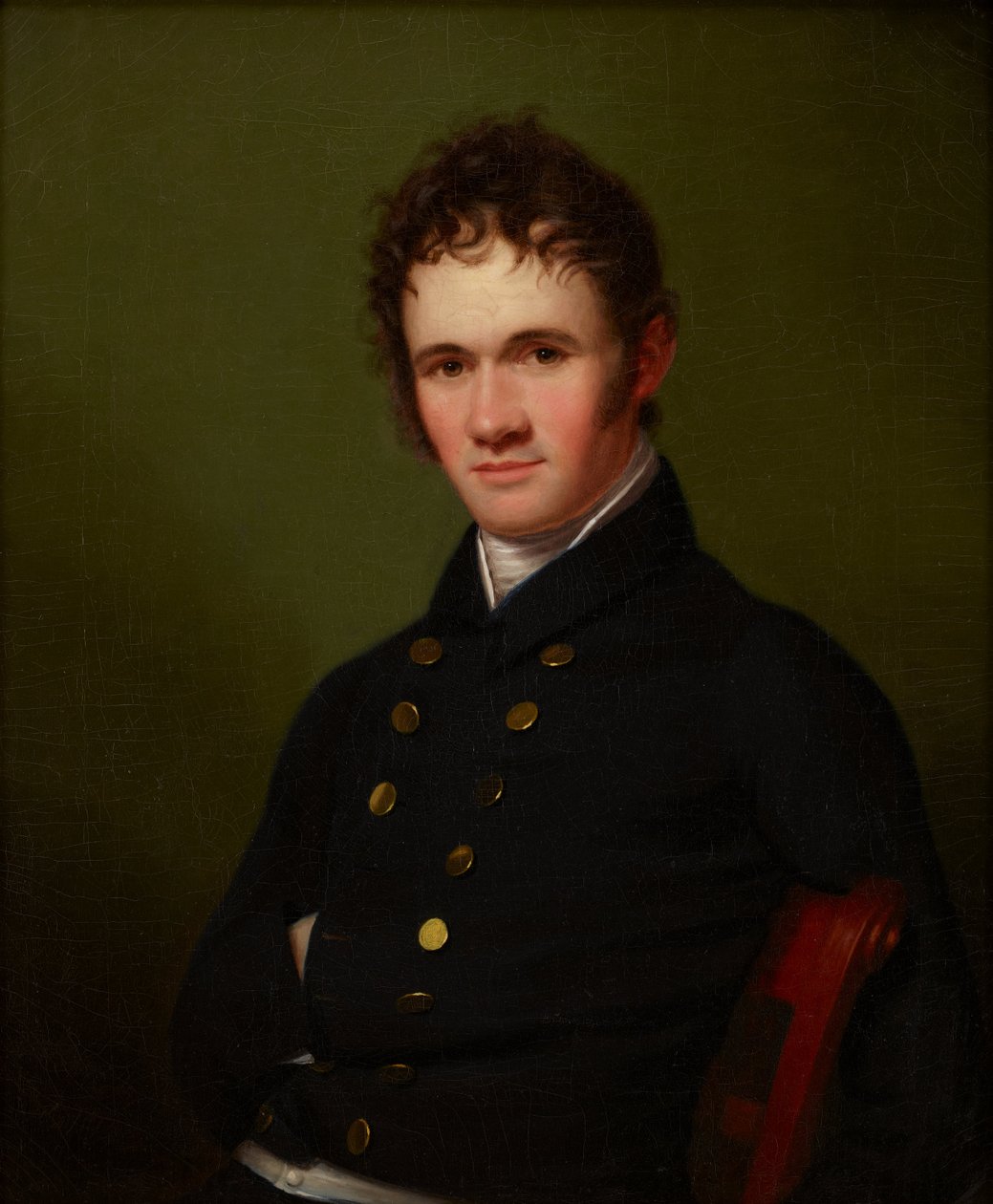 Portret van commandant Lewis Warrington door Rembrandt Peale