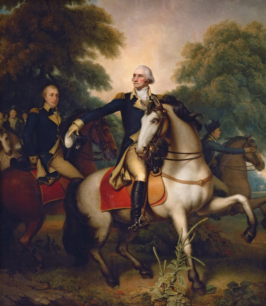 Washington vor Yorktown door Rembrandt Peale