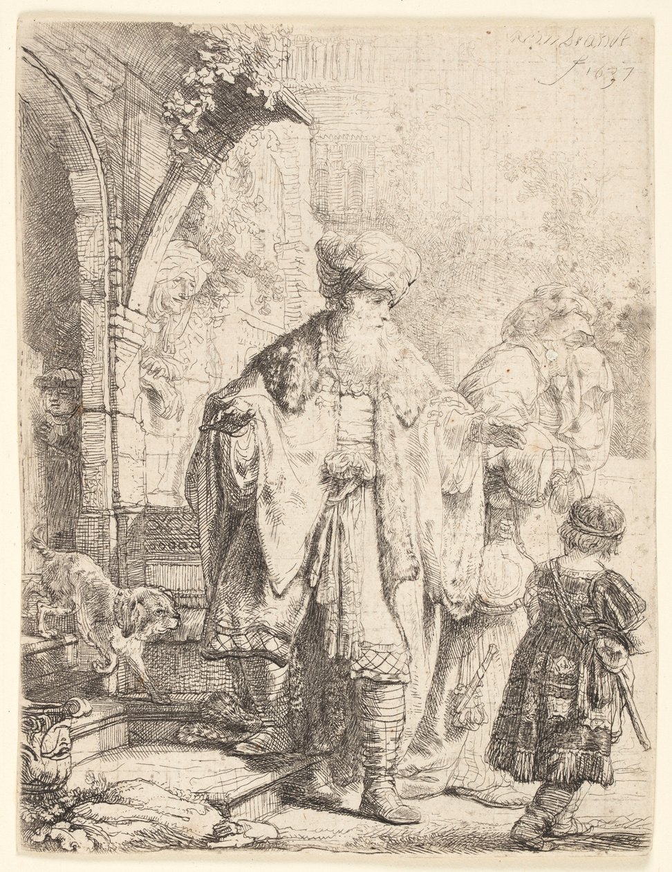 Abraham Verjaagt Hagar en Ismaël door Rembrandt van Rijn
