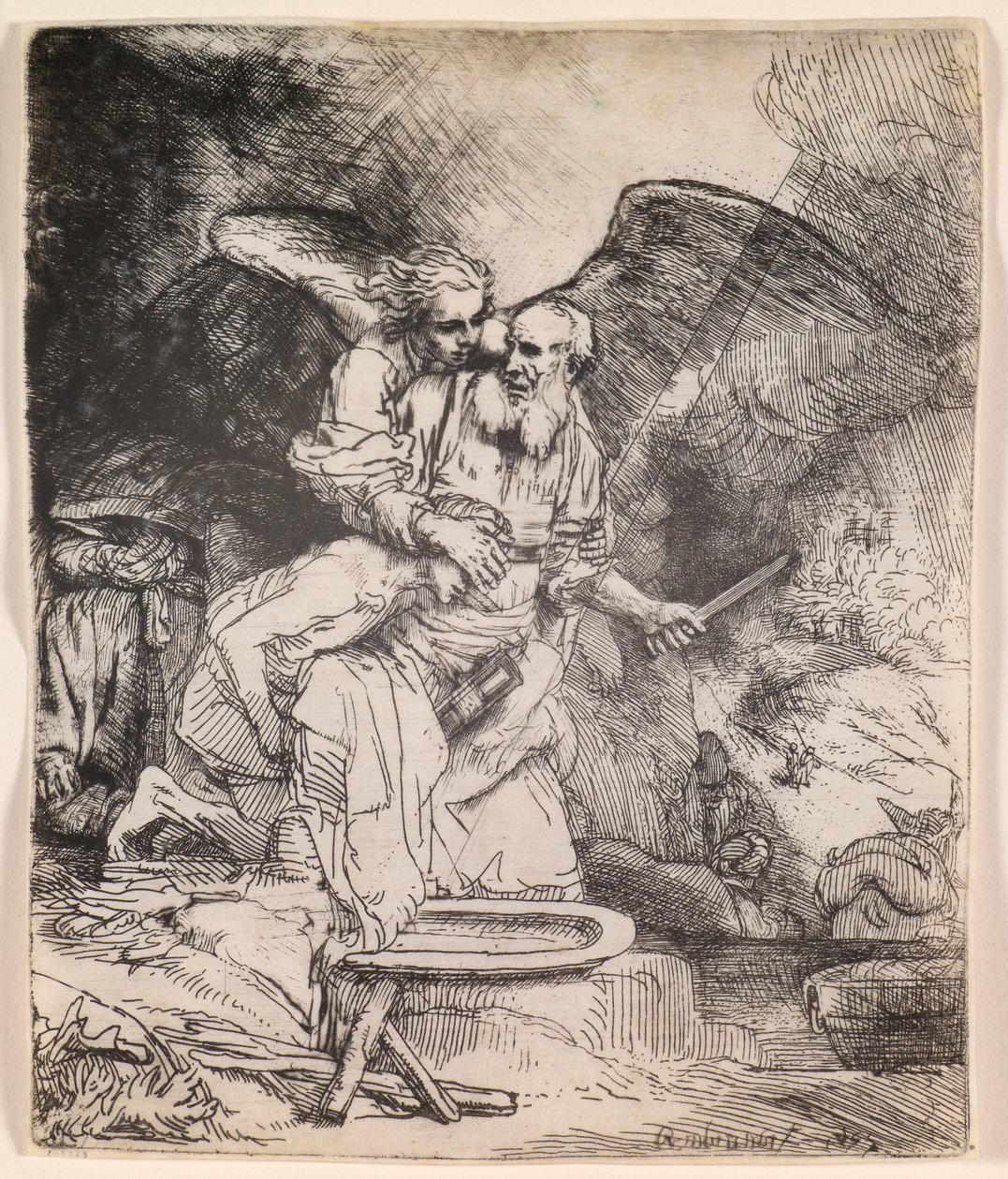 Het offer van Abraham door Rembrandt van Rijn