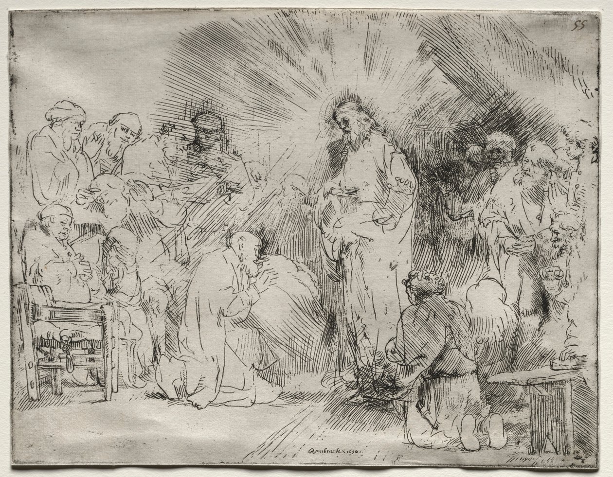 Christus verschijnt aan de apostelen, 1656 door Rembrandt van Rijn