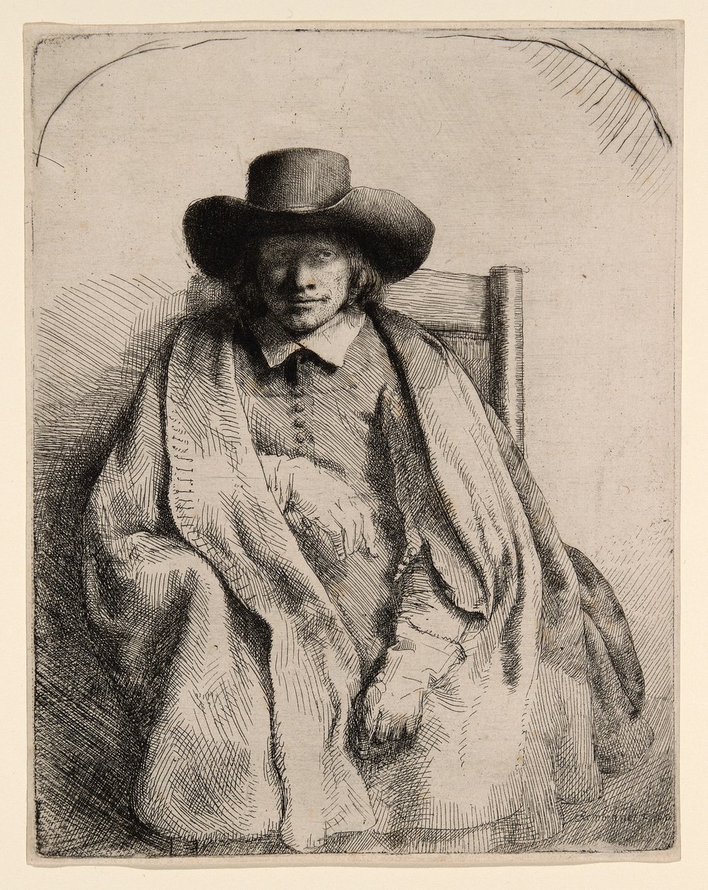 Clement de Jonghe, Prentverkoper door Rembrandt van Rijn