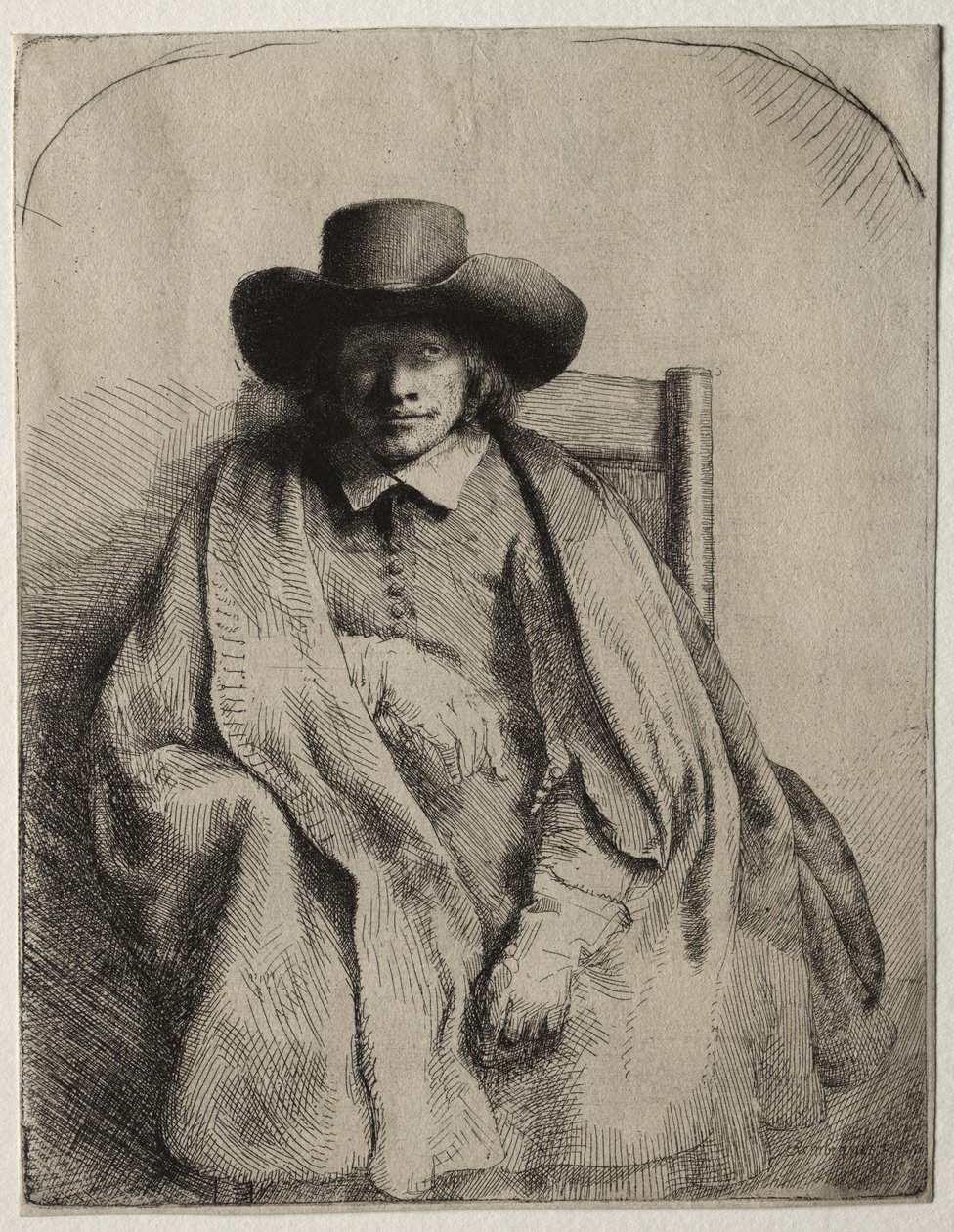 Clement de Jonghe, Prentverkoper door Rembrandt van Rijn