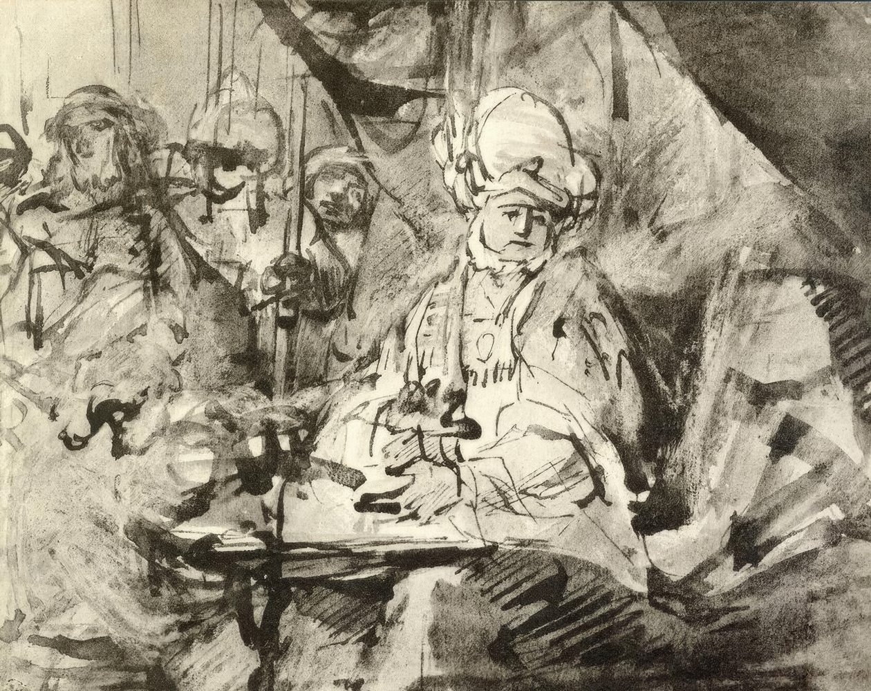 De handwassing van Pilatus door Rembrandt van Rijn