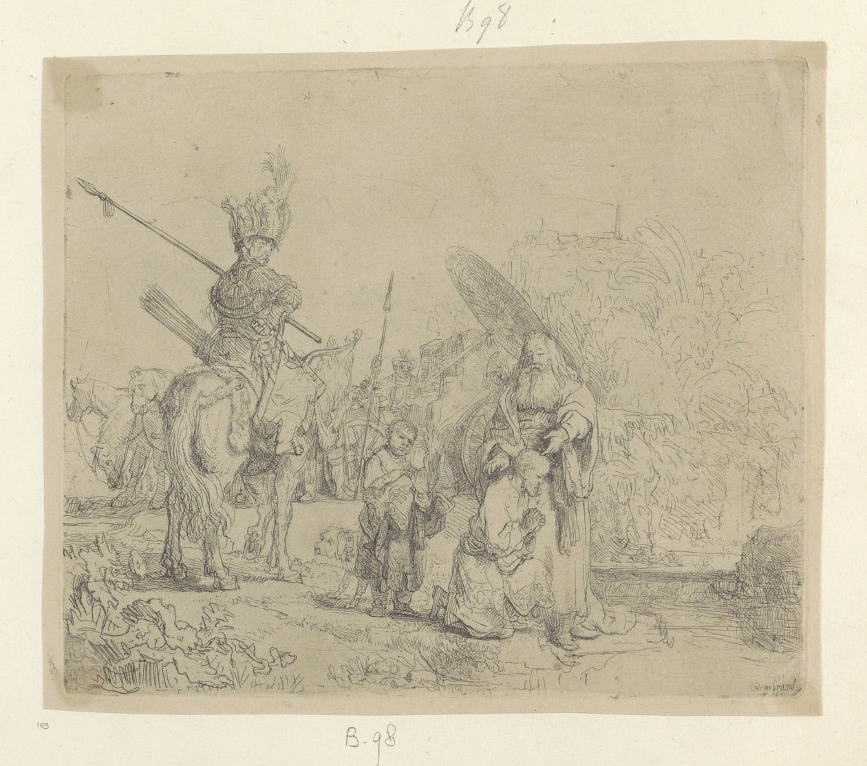 Doop van de kamerling door Rembrandt van Rijn
