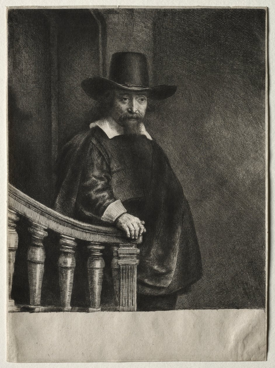Ephraim Bonus, Joodse arts, 1647 door Rembrandt van Rijn
