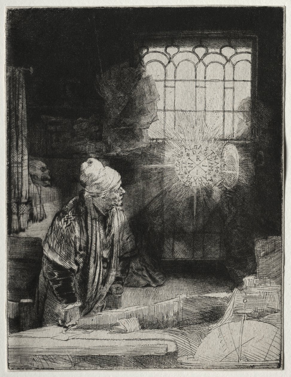 Faust, ca. 1652 door Rembrandt van Rijn