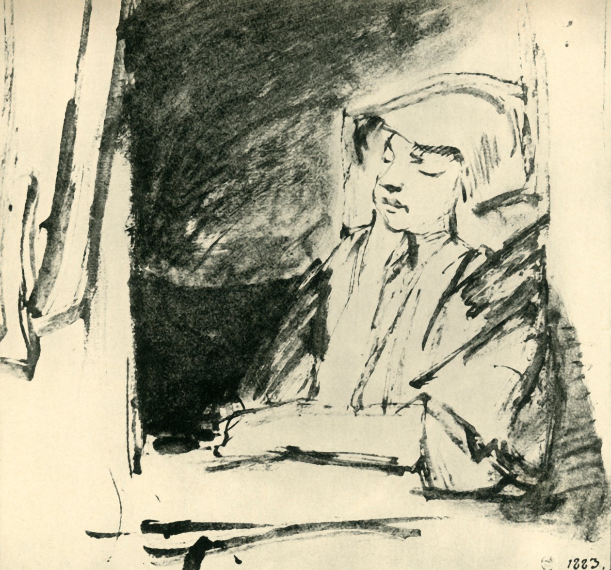 Meisje slapend in een raam, ca. 1655, 1943 door Rembrandt van Rijn
