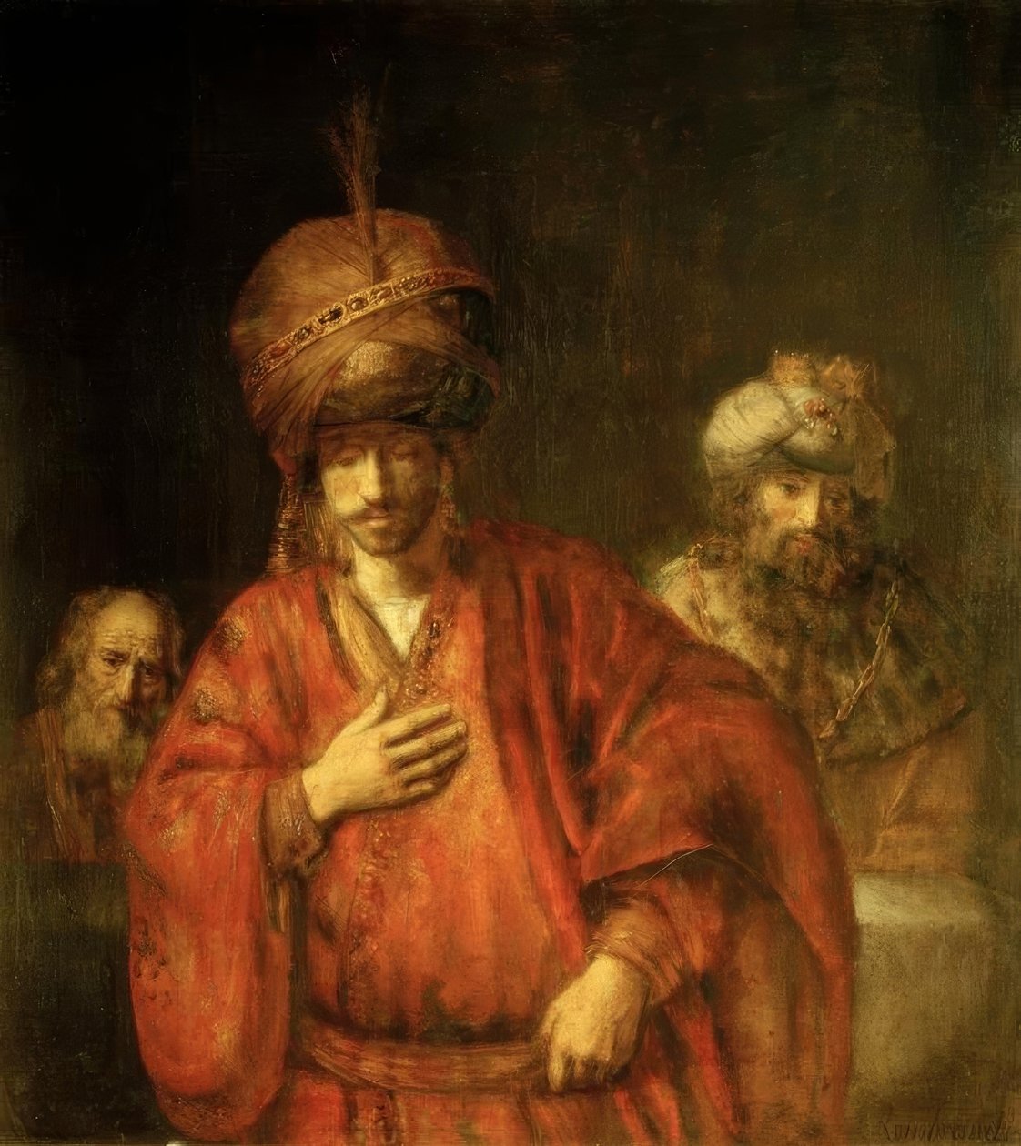 Haman in ongenade door Rembrandt van Rijn