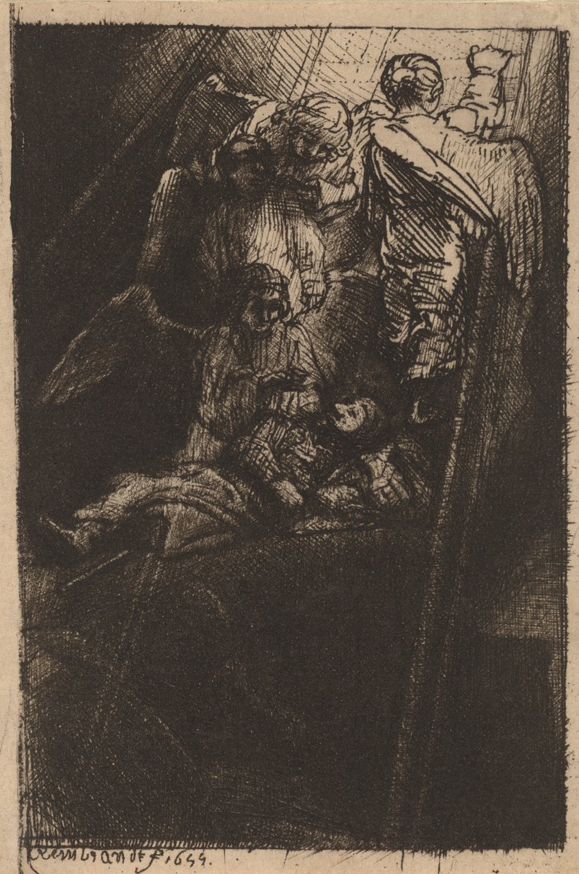 Jacobs Ladder, 1655 door Rembrandt van Rijn