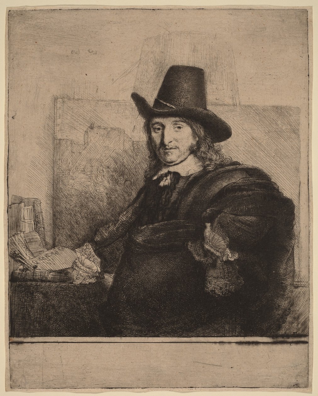 Jan Asselijn door Rembrandt van Rijn