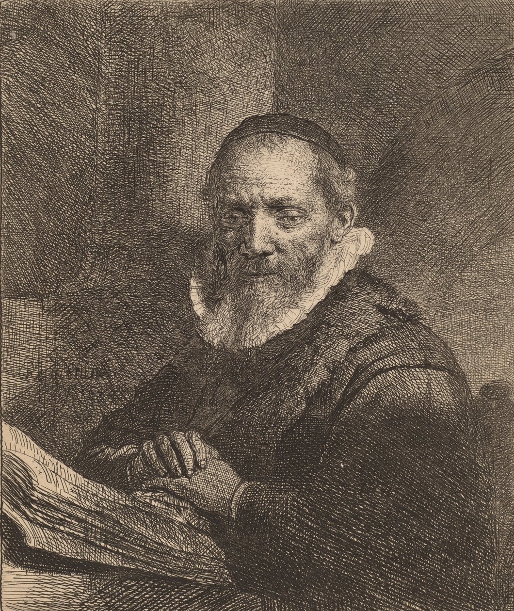 Jan Cornelisz. Sylvius (1633) door Rembrandt van Rijn