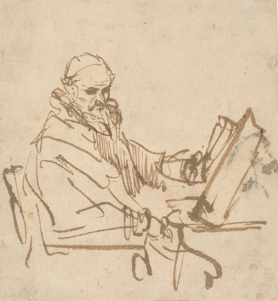 Jan Cornelisz Sylvius, de Prediker door Rembrandt van Rijn